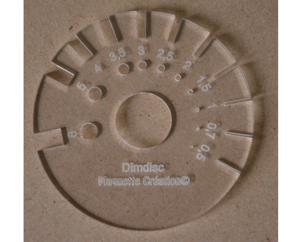 Disque de gabarits