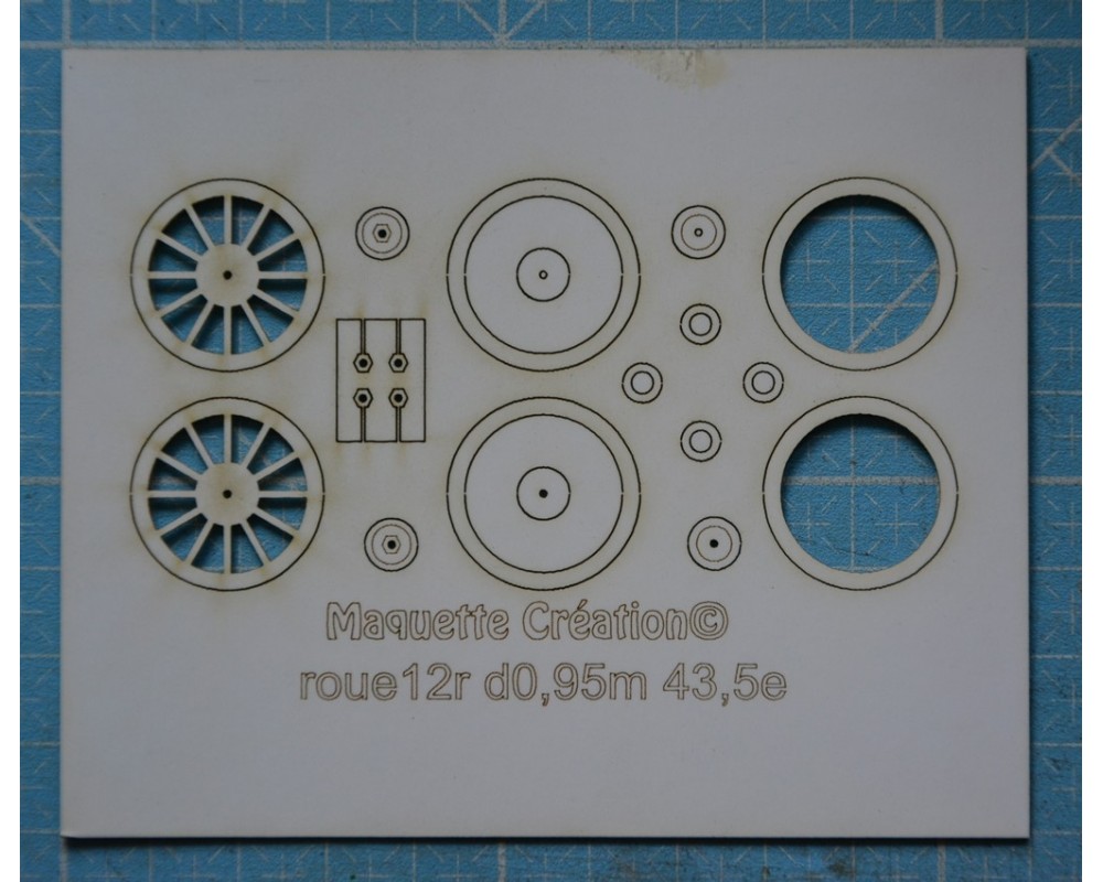 Roues 12rayons d0,95m 43,5e