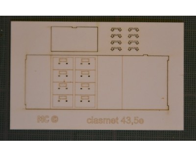 Classeur tiroir métal 43,5e
