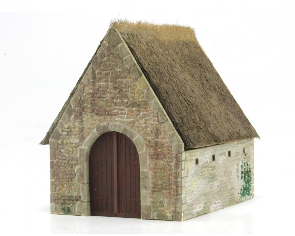 Thatched shed Brittany region at HO scale